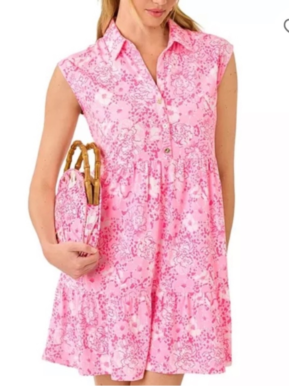 NWT Lilly Pulitzer ARLEY DRESS (CONCH SHELL
PINK BURST OF JOY)
SIZE: XL